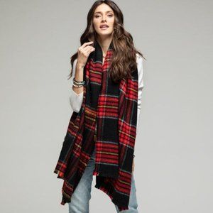 ⚡FINAL SALE! Red Plaid Blanket Scarf